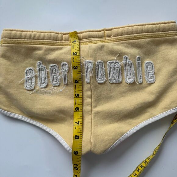 Vintage Y2k Abercrombie & Fitch Shorts Micro booty Sz Small Lounge 00's Low Rise - Picture 10 of 11
